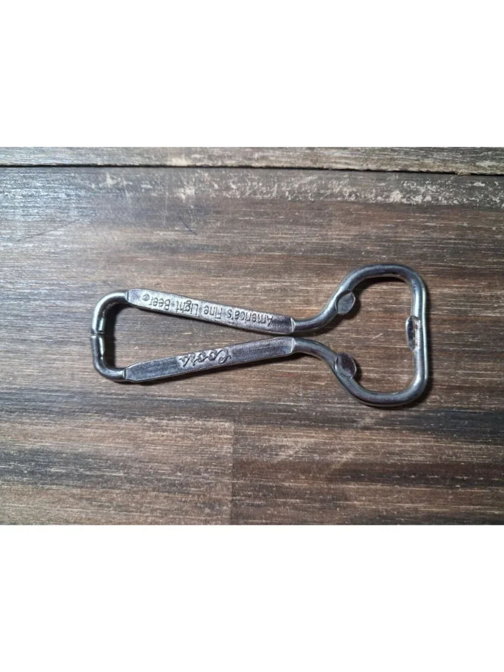 Vintage Coors Beer Bottle Opener America's Fine Light Beer Silver Tone Metal